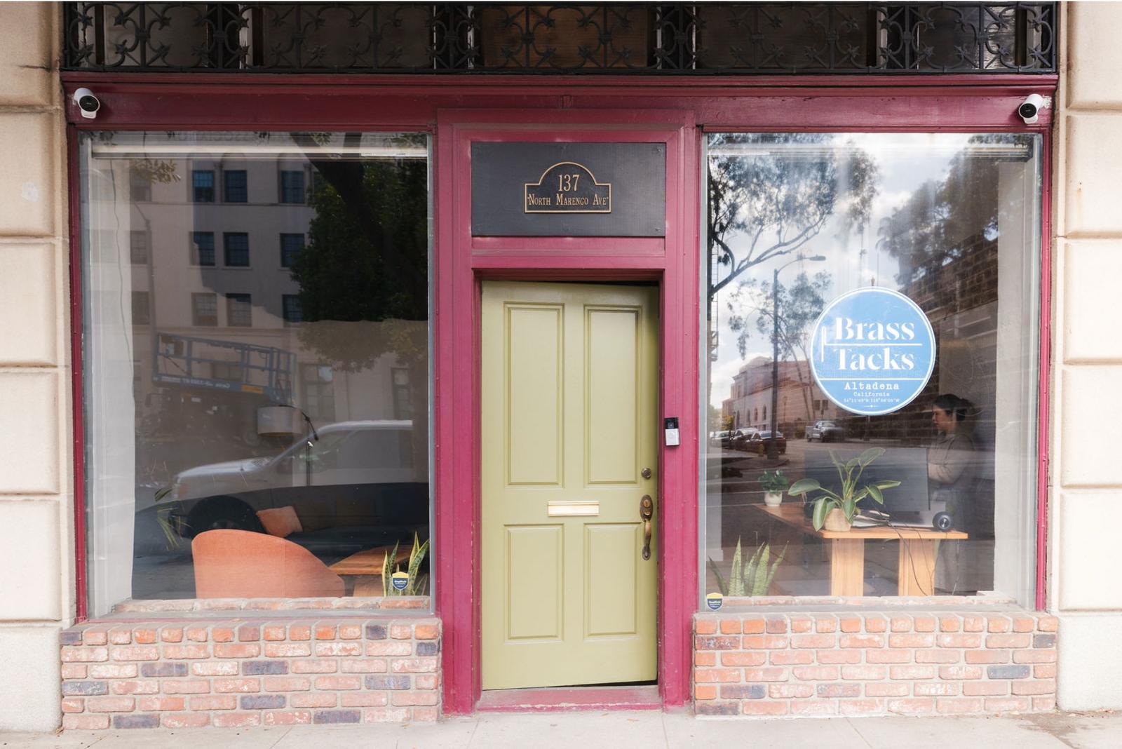 Brass Tacks storefront exterior