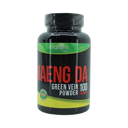 KRATOM KAPS POWDER 100G - MAENG DA GREEN VEIN - Seven Tech