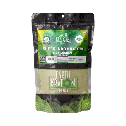 EARTH KRATOM POWDER 500G - INDO SUPER GREEN VEIN - Seven Tech