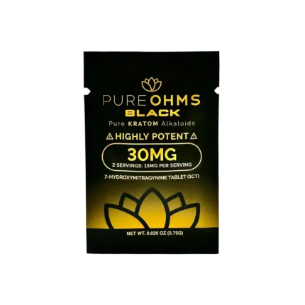 Pure Ohms 1ct 7OH Tabs Black 30mg Per Tablet - Seven Tech