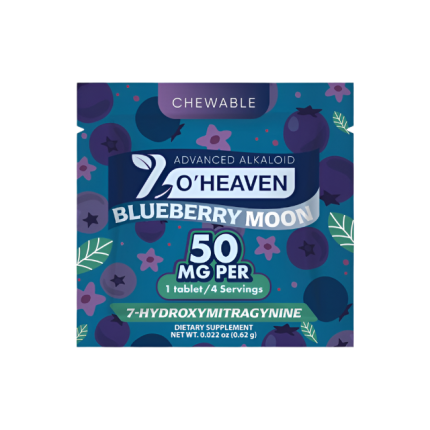 7 O'Heaven 1ct 7OH Tabs Blueberry Moon 50mg Per Tablets - Seven Tech