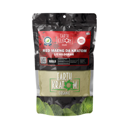 EARTH KRATOM POWDER 500G - MAENG DA RED VEIN - Seven Tech