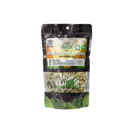 EARTH KRATOM CAPSULES 150CT - MAENG DA GREEN VEIN - Seven Tech