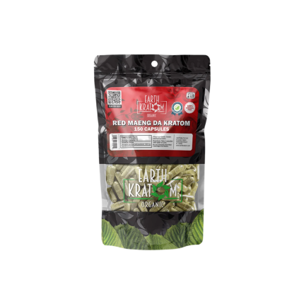 EARTH KRATOM CAPSULES 150CT - MAENG DA RED VEIN - Seven Tech