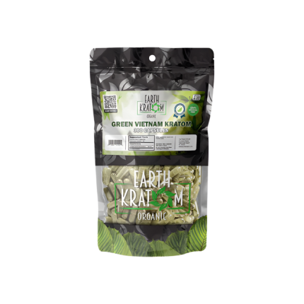 EARTH KRATOM CAPSULES 300CT - VIETNAM GREEN VEIN - Seven Tech