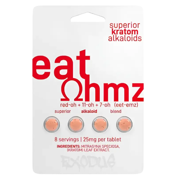 Eat OHMZ 4ct 7OH Tabs Blend Red-OH+11-OH+7OH 25mg per Tablet - Seven Tech