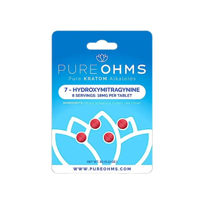 Pure Ohms 4ct 7OH Tabs Berry Bliss 18mg per Tablet - Seven Tech