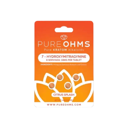 Pure Ohms 4ct 7OH Tabs Citrus Splash 18mg per Tablet - Seven Tech