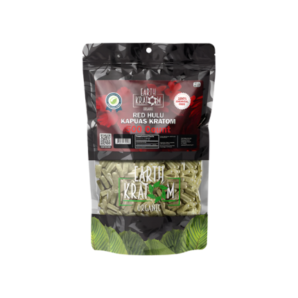 EARTH KRATOM CAPSULES 500CT - HULU RED VEIN - Seven Tech