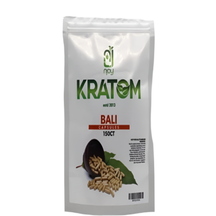 NJOY KRATOM CAPSULES 150CT - BALI - Seven Tech