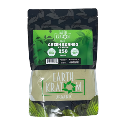 EARTH KRATOM POWDER 250G - BORNEO GREEN VEIN - Seven Tech