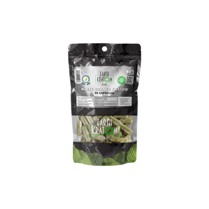 EARTH KRATOM CAPSULES 65CT - BORNEO WHITE VEIN - Seven Tech