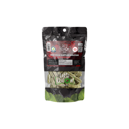 EARTH KRATOM CAPSULES 65CT - HULU RED VEIN - Seven Tech