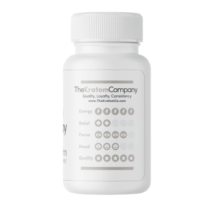 THE KRATOM COMPANY CAPSULES 150CT / 4.8OZ / 500MG - HORN WHITE VEIN - Seven Tech