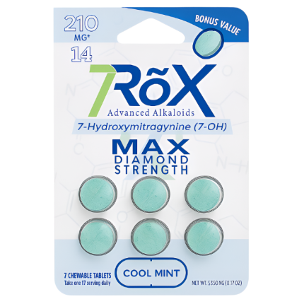 7Rox 6ct + 1 Free 7OH Cool Mint Tabs 30mg Per Tablet - Seven Tech