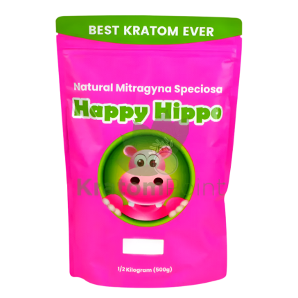 HAPPY HIPPO KRATOM POWDER 500G / 17.6OZ - RED DRAGON BALI / BALI RED VEIN - Seven Tech