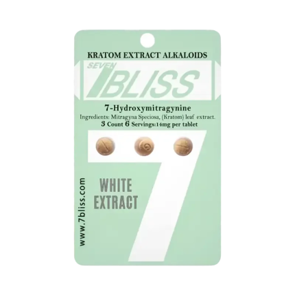 7 Bliss 3ct 7Oh Tabs White Extract 14mg per Tablet - Seven Tech