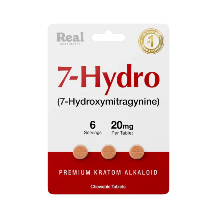Real Botanicals 3ct 7OH Tabs 7-Hydro 20mg Per Tablet - Seven Tech
