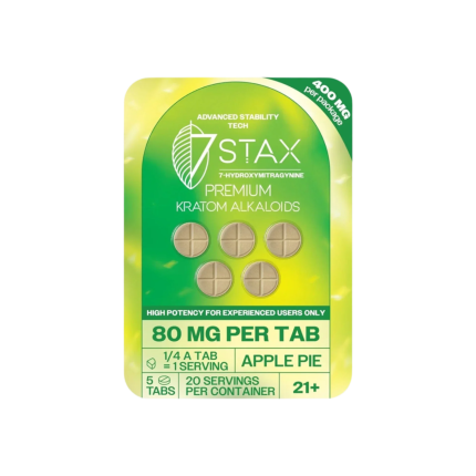 7Stax 5ct 7OH Tabs Apple Pie 80mg per Tablet - Seven Tech