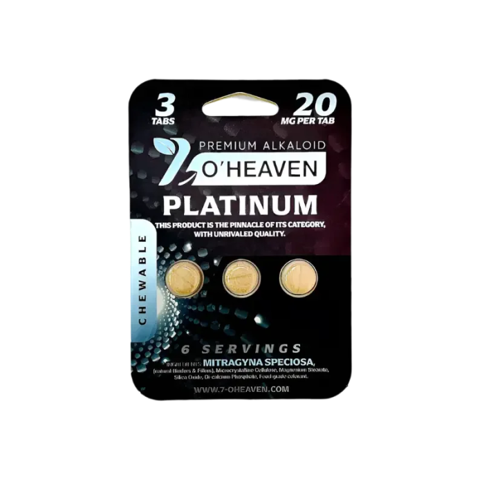 7 O'Heaven 3ct 7OH Platinum Chewable Tabs 20mg Per Tablet - Seven Tech