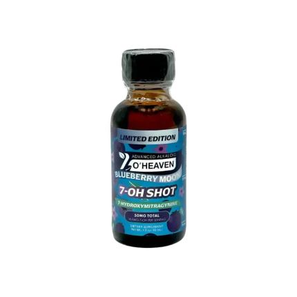 7 O'Heaven 7-Hydroxymitragynine Shot Blueberry Moon 50mg - Seven Tech