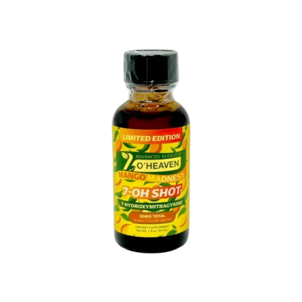 7 O'Heaven 7-Hydroxymitragynine Shot Mango Madness 50mg - Seven Tech