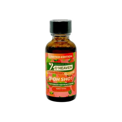 7 O'Heaven 7-Hydroxymitragynine Shot Strawberry Glimpse 50mg - Seven Tech