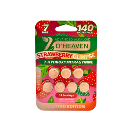 7 O'Heaven 7ct 7OH Strawberry Glimpse Tabs 20mg Per Tablet - Seven Tech