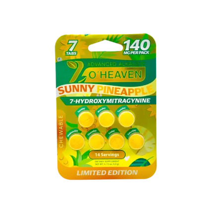 7 O'Heaven 7ct 7OH Sunny Pineapple Tabs 20mg Per Tablet - Seven Tech