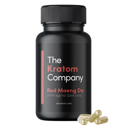 THE KRATOM COMPANY CAPSULES 150CT / 4.8OZ / 500MG - MAENG DA RED VEIN - Seven Tech