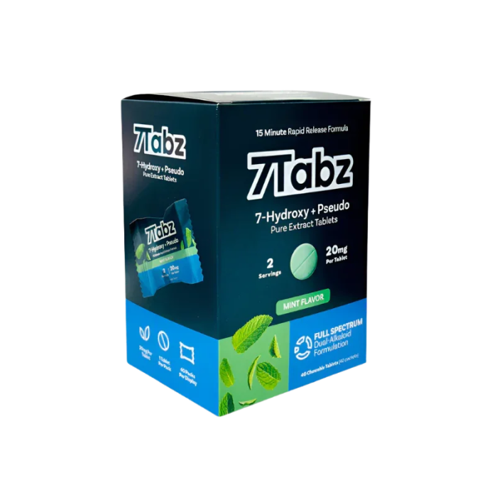 7Tabz 1ct 7OH + Pseudo Mint 20mg Per Tablet - Seven Tech