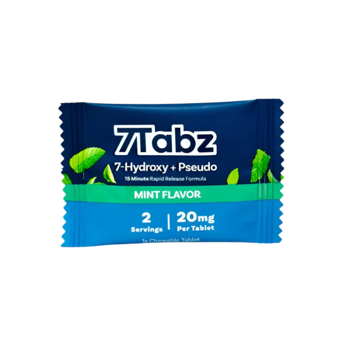 7Tabz 1ct 7OH + Pseudo Mint 20mg Per Tablet - Seven Tech
