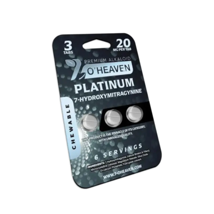 7OHeaven Platinum 3ct 7OH Chewable Tabs 20mg per Tablet - Seven Tech