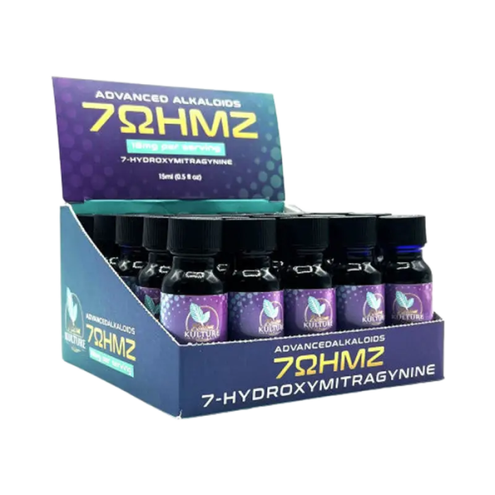 7OHMZ 7-Hydroxymitragynine Extract Shots - Kratom Kulture 15ml Bottles - Seven Tech