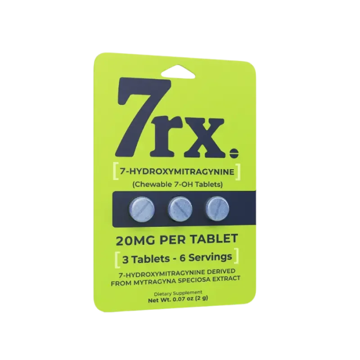 7rx 3ct 7OH Chewable Tabs 20mg per Tablet - Seven Tech