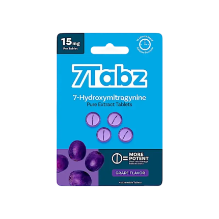 7Tabz 4ct 7OH Chewable Tabs Grape 15mg per Tablet - Seven Tech