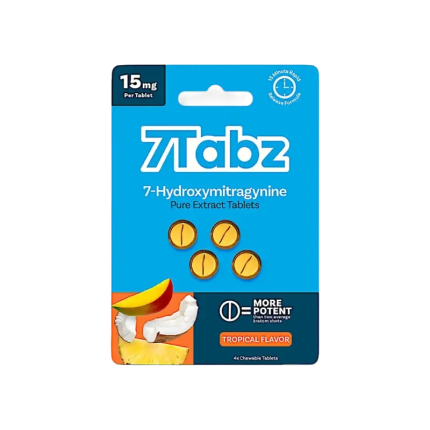 7Tabz 4ct 7OH Chewable Tabs Tropical 15mg per Tablet - Seven Tech
