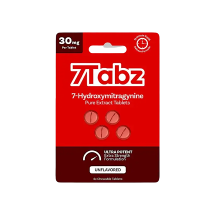 7Tabz 4ct 7OH Extra Strength Chewable Tabs Unflavored 30mg per Tablet - Seven Tech