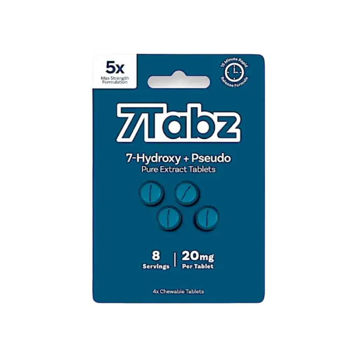 7Tabz 4ct 7OH + Pseudo Tabs 5x Strength 20mg per Tablet - Seven Tech