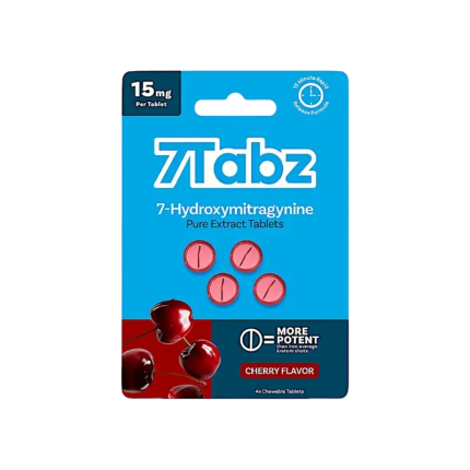 7Tabz 4ct 7OH Chewable Tabs Cherry 15mg per Tablet - Seven Tech