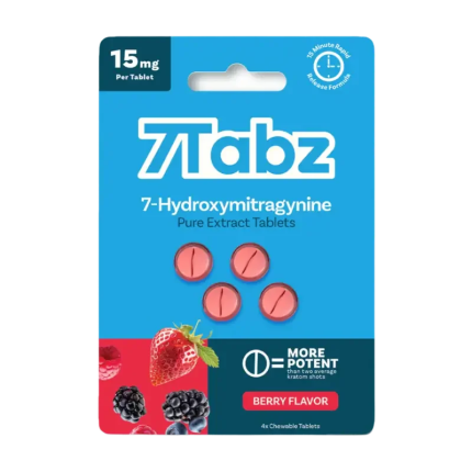 7Tabz 4ct 7OH Chewable Tabs Berry 15mg per Tablet - Seven Tech