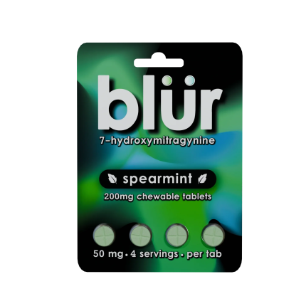 Blur 4ct 7OH Spearmint Tabs 50mg Per Tablet - Seven Tech