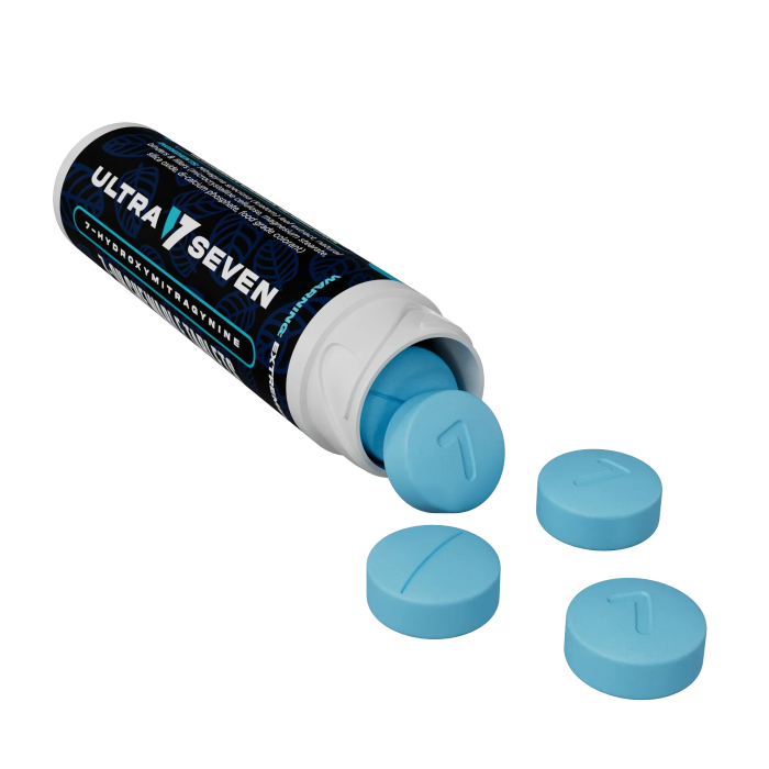 Ultra Seven 10ct 7OH Tabs Blue Raspberry 7mg Per Tablet - Seven Tech