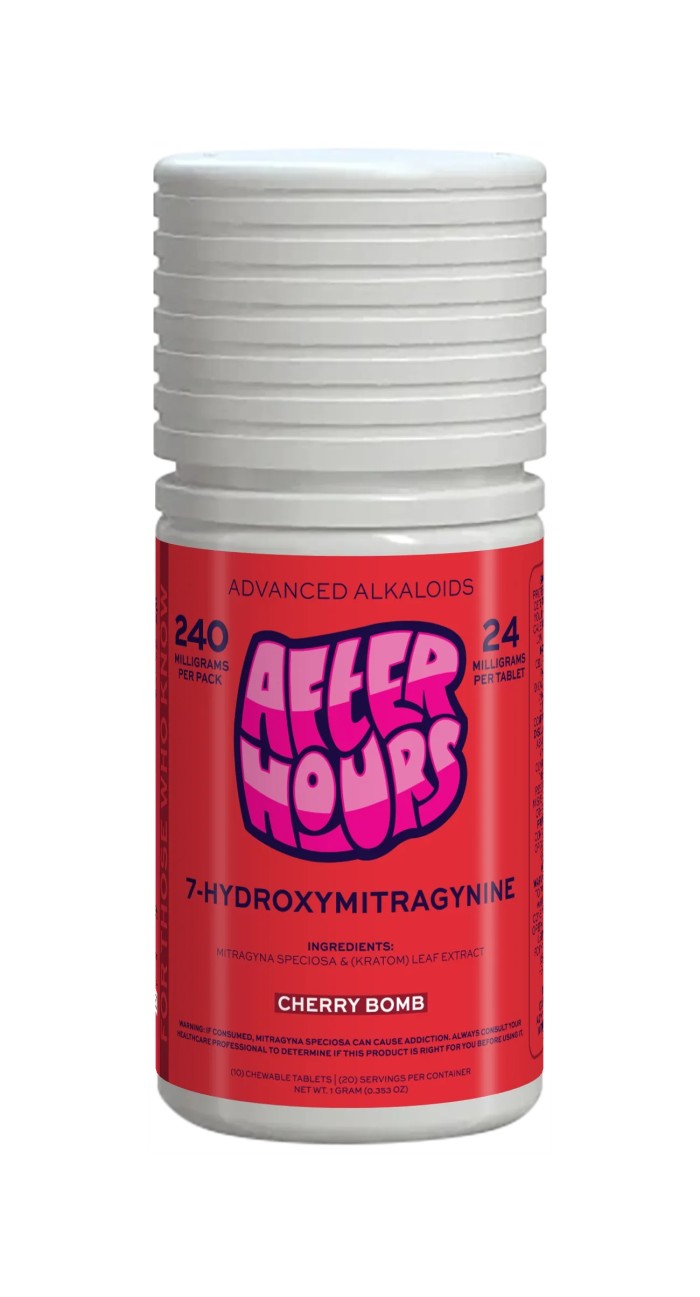 After Hours 10ct 7OH Chewable Tabs Cherry Bomb 24mg per Tablet - Seven Tech