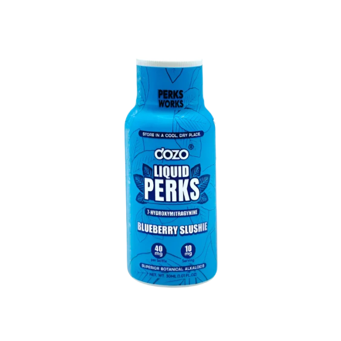 Dozo Perks 7 Hydroxymitragynine Liquid Shot Blueberry Slushie 40mg - Seven Tech