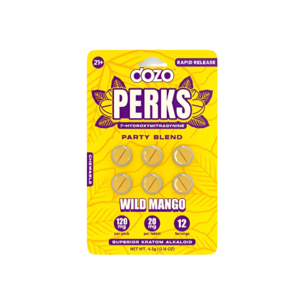 Dozo Perks 6ct 7OH Chewable Tabs Wild Mango 20mg per Tablet - Seven Tech