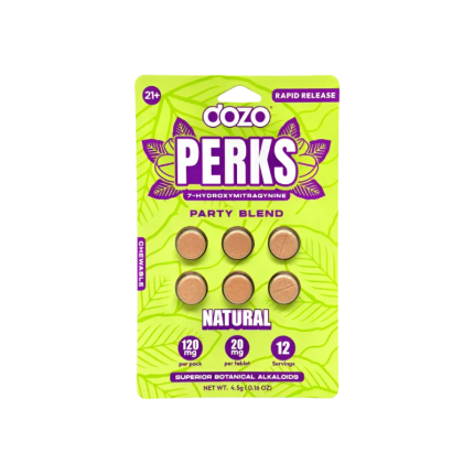 Dozo Perks 6ct 7OH Chewable Tabs Natural 20mg per Tablet - Seven Tech