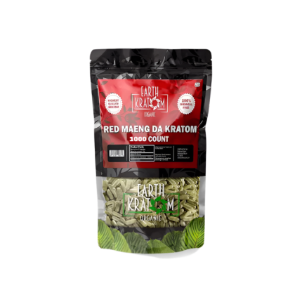 EARTH KRATOM CAPSULES 1000CT - HULU RED VEIN - Seven Tech