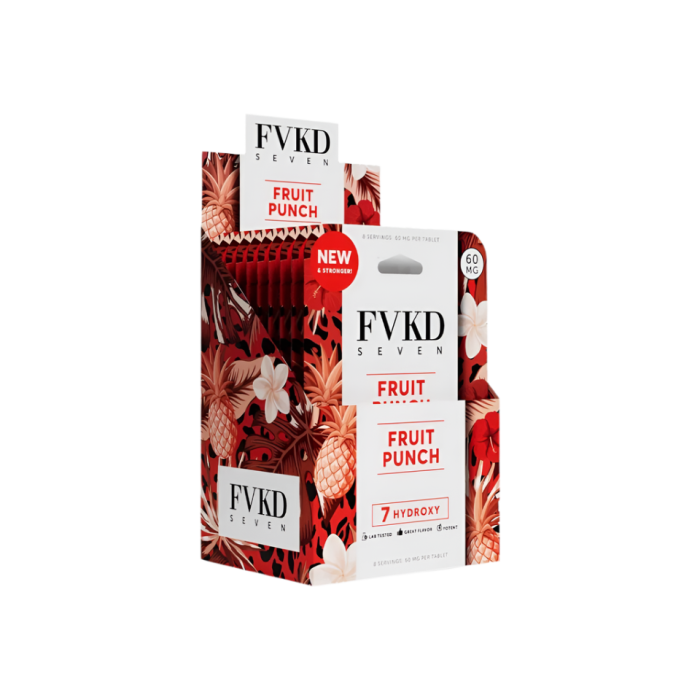 FVKD Seven 4ct 7OH Tabs Fruit Punch 60mg Per Tablet - Seven Tech