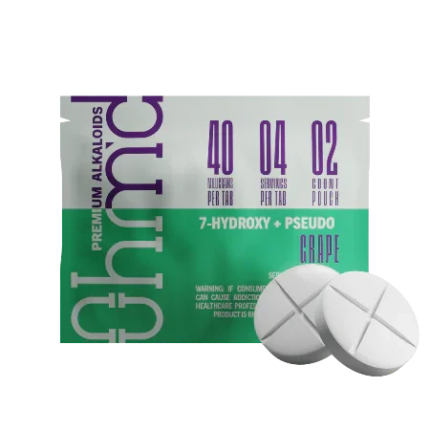 Ohm'd 2ct 7OH Chewable Tabs Grape 40mg per Tablet - Seven Tech